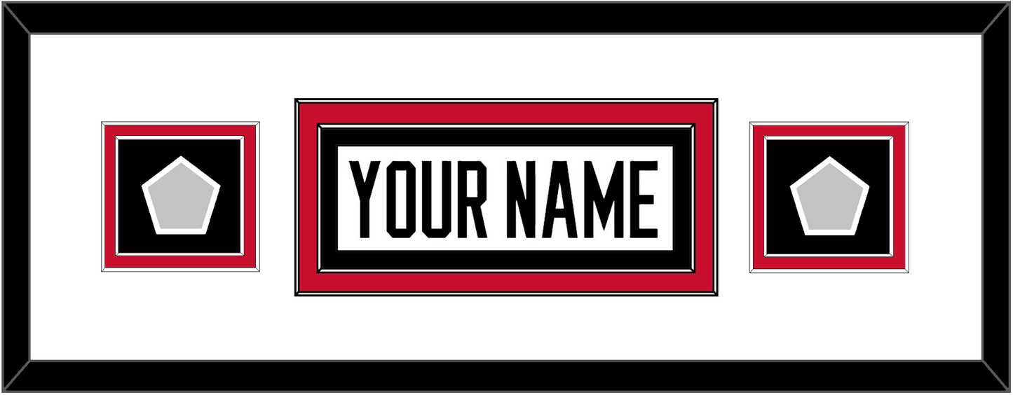 Chicago Nameplate & 2 Stanley Cup Champions Patches - Road White (2007-2017) - Signature Tier 4