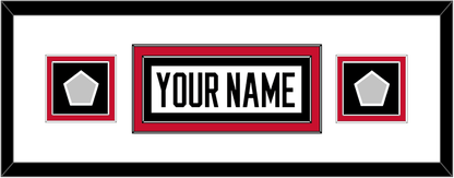 Chicago Nameplate & 2 Stanley Cup Champions Patches - Road White (2007-2017) - Signature Tier 4