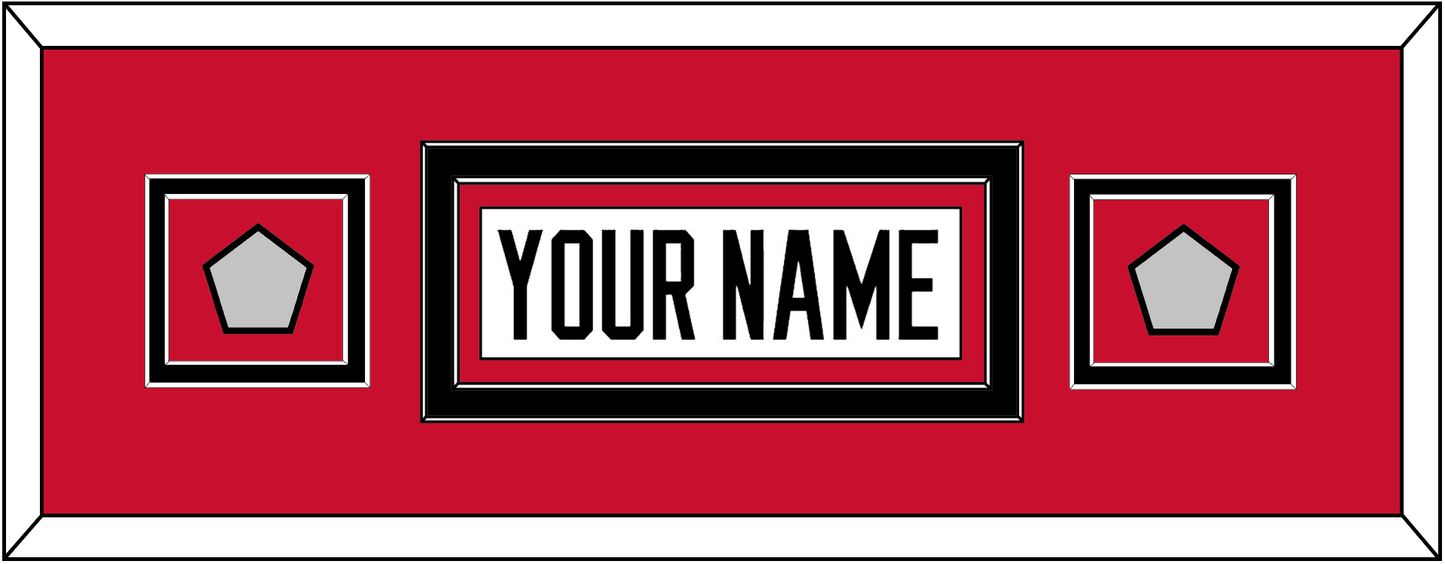 Chicago Nameplate & 2 Stanley Cup Champions Patches - Road White (2007-2017) - Signature Tier 6