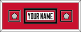 Chicago Nameplate & 2 Stanley Cup Champions Patches - Road White (2007-2017) - Double Mat 6