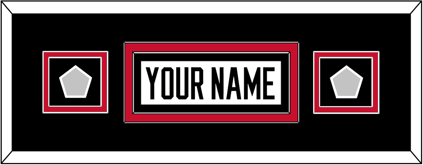 Chicago Nameplate & 2 Stanley Cup Champions Patches - Road White (2007-2017) - Signature Tier 8
