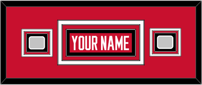 Chicago Nameplate & 2 Stanley Cup Champions Patches - Home Red (2007-2017) - Premier Tier 4