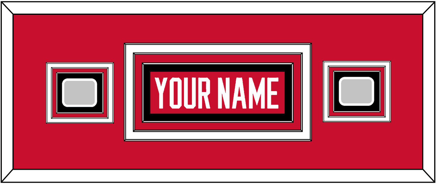 Chicago Nameplate & 2 Stanley Cup Champions Patches - Home Red (2007-2017) - Premier Tier 4