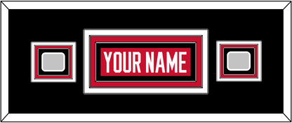 Chicago Nameplate & 2 Stanley Cup Champions Patches - Home Red (2007-2017) - Premier Tier 6