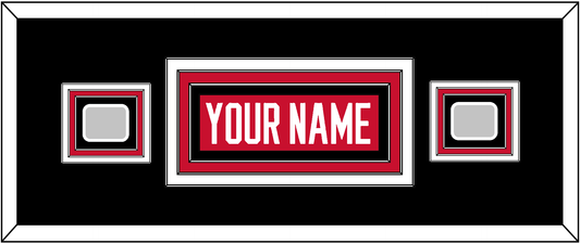 Chicago Nameplate & 2 Stanley Cup Finals Patches - Home Red (2007-2017) - Premier Tier 6