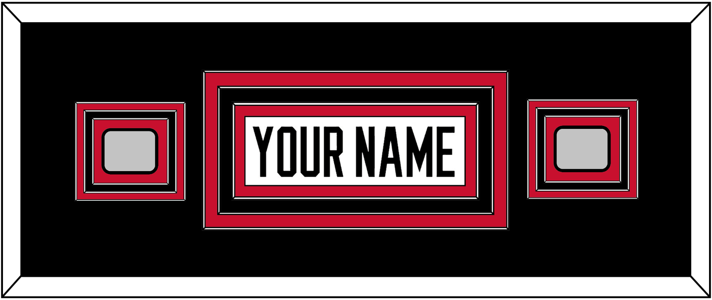 Chicago Nameplate & 2 Stanley Cup Champions Patches - Road White (2007-2017) - Premier Tier 8