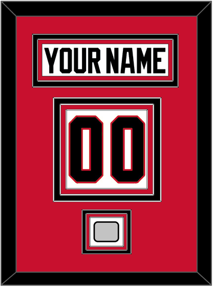 Chicago Nameplate & Number (Back) With Stanley Cup Finals Patch - Road White (2007-2017) - Premier Tier 2