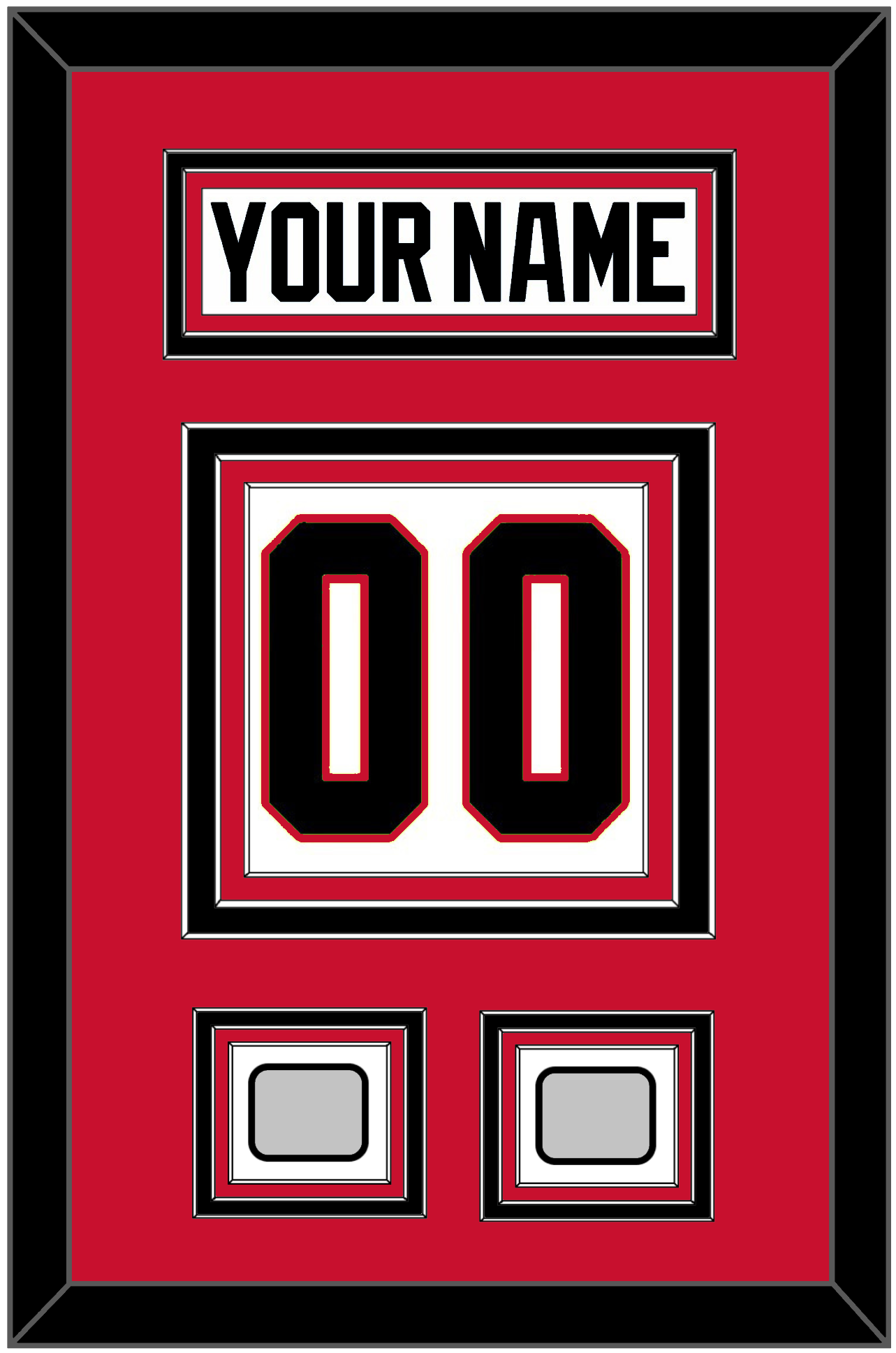 Chicago Nameplate & Number (Back) With 2 Stanley Cup Finals Patches - Road White (2007-2017) - Premier Tier 2