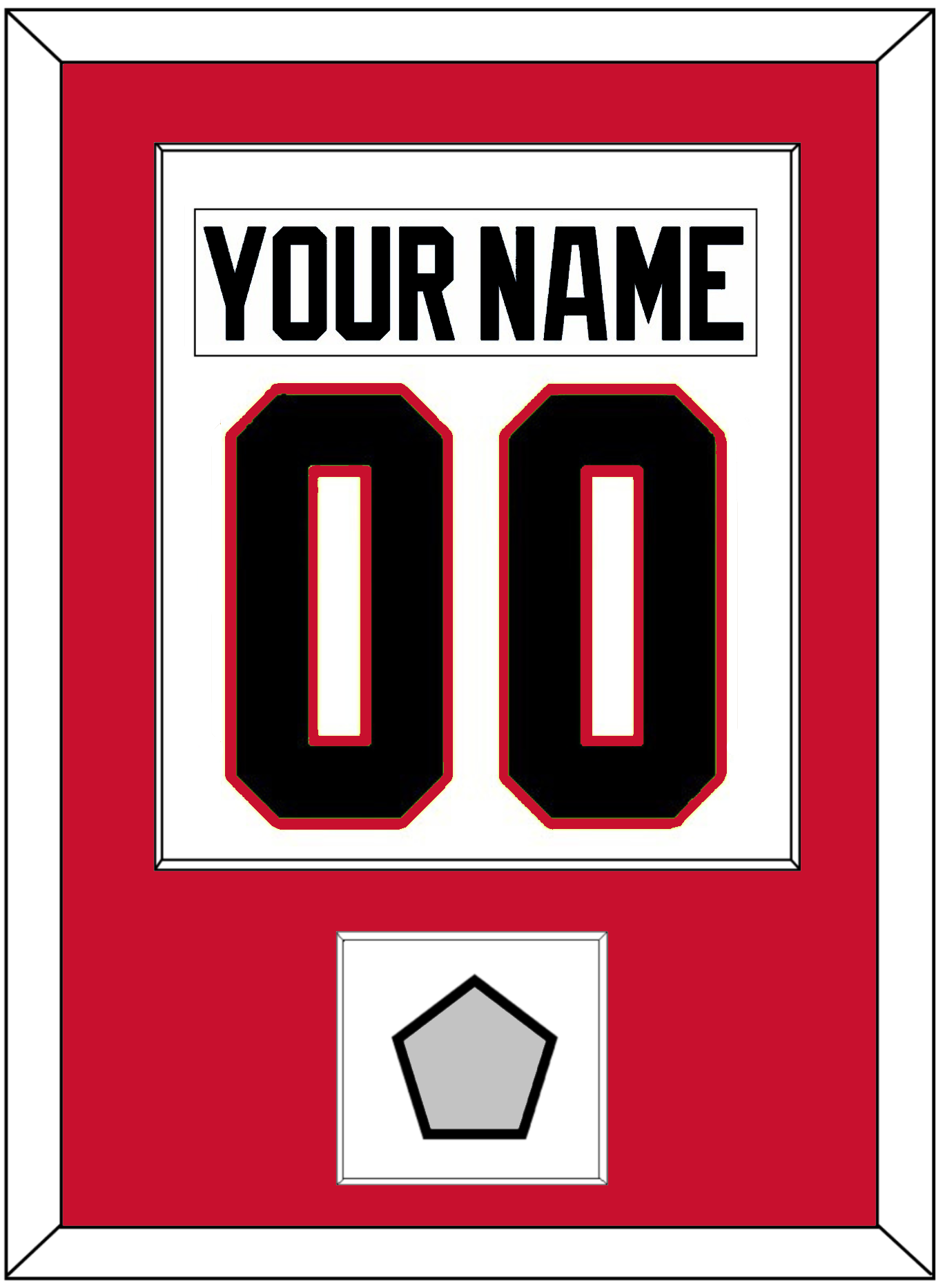 Chicago Nameplate & Number (Back) Combined With Stanley Cup Champions Patch - Road White (2007-2017) - Essential Tier 1