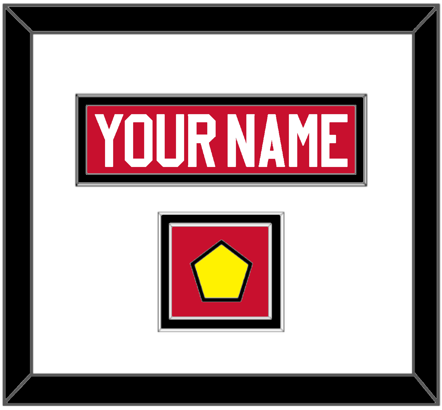 Chicago Nameplate & Logo Jersey Patch - Home Red (2007-2017) - Signature Tier 1