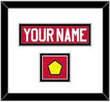 Chicago Nameplate & Logo Jersey Patch - Road Red (1996-1999) - Double Mat 1