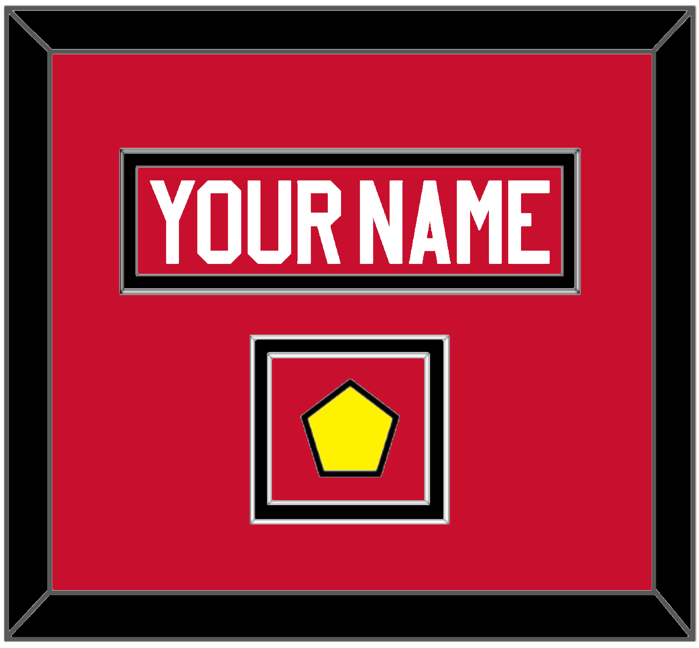 Chicago Nameplate & Logo Jersey Patch - Home Red - Signature Tier 2