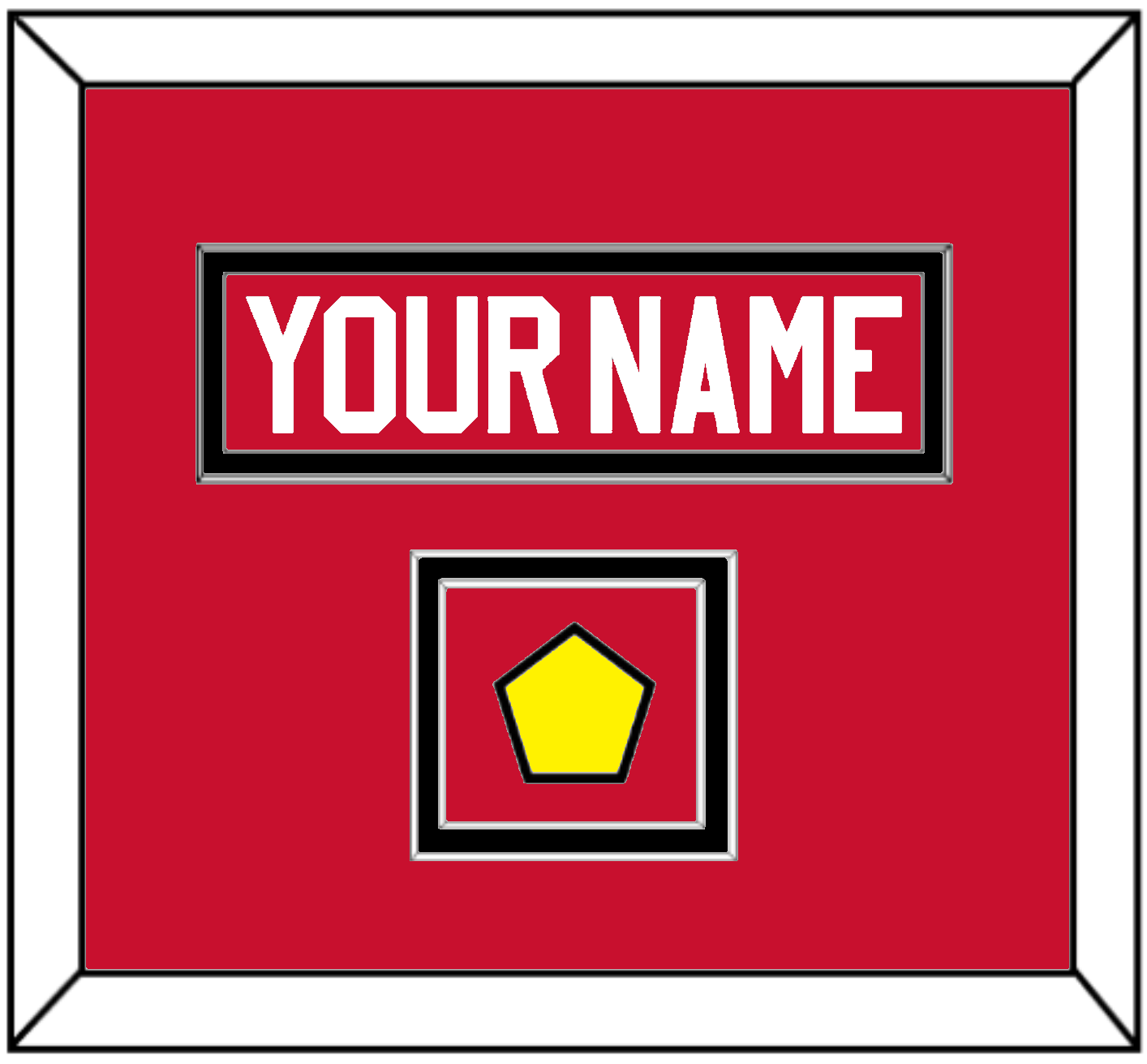 Chicago Nameplate & Logo Jersey Patch - Home Red (2007-2017) - Signature Tier 2