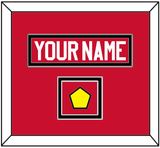 Chicago Nameplate & Logo Jersey Patch - Home Red - Double Mat 2