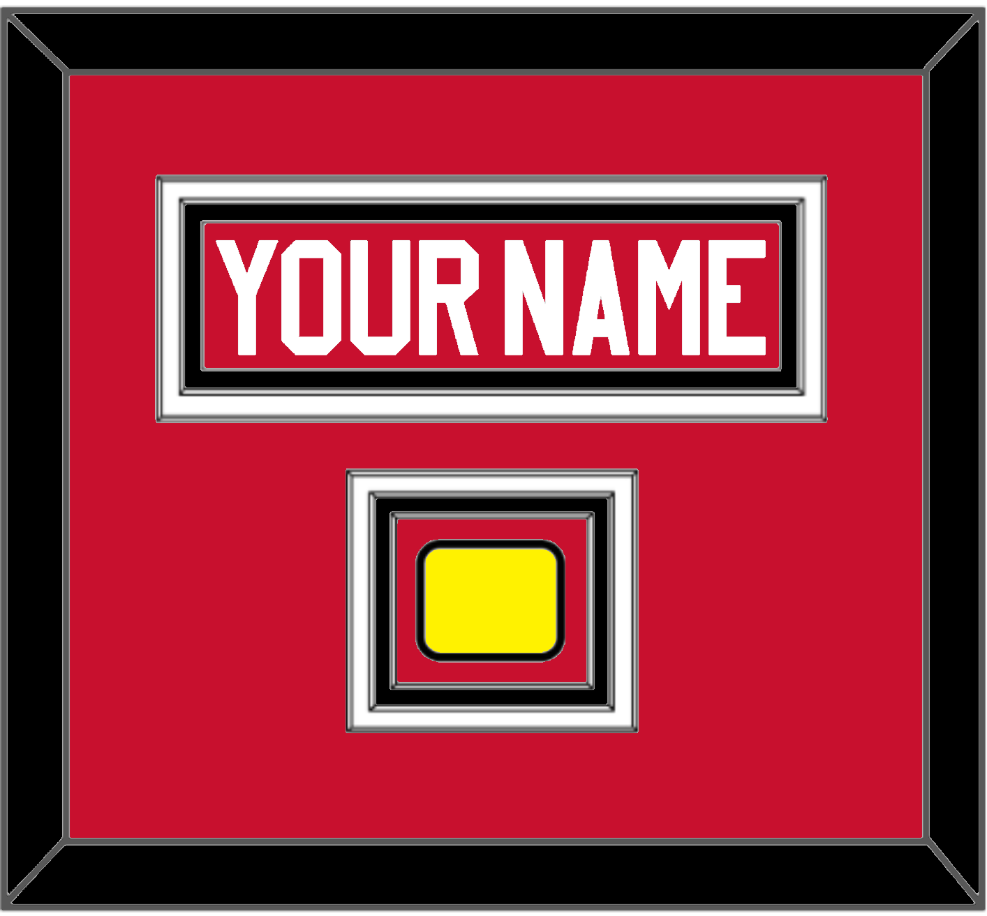 Chicago Nameplate & Logo Jersey Patch - Road Red (1977-1996) - Premier Tier 2