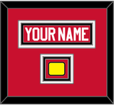 Chicago Nameplate & Logo Jersey Patch - Road/Home Red (1999-2007) - Triple Mat 2