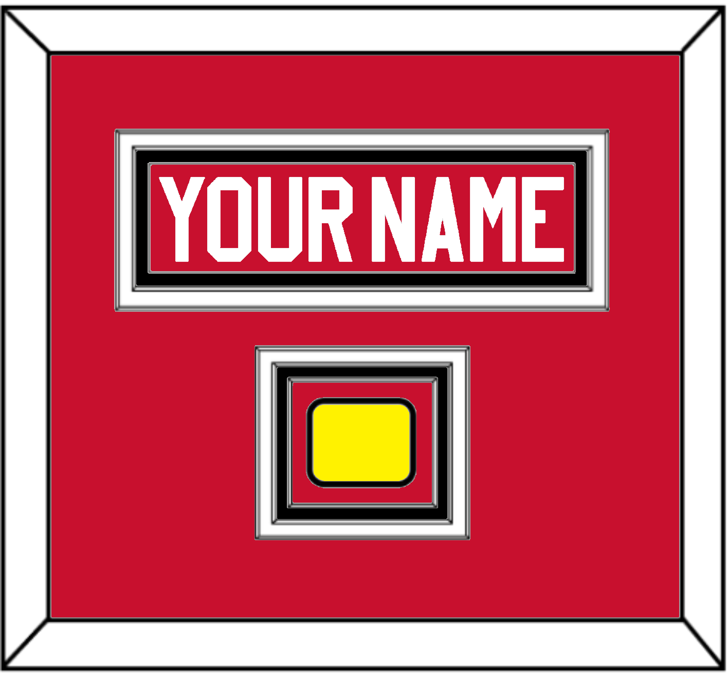 Chicago Nameplate & Logo Jersey Patch - Home Red (2007-2017) - Premier Tier 2