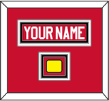 Chicago Nameplate & Logo Jersey Patch - Home Red - Triple Mat 2