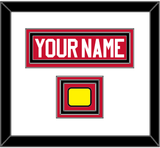 Chicago Nameplate & Logo Jersey Patch - Home Red - Triple Mat 1