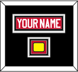 Chicago Nameplate & Logo Jersey Patch - Road Red (1996-1999) - Triple Mat 3