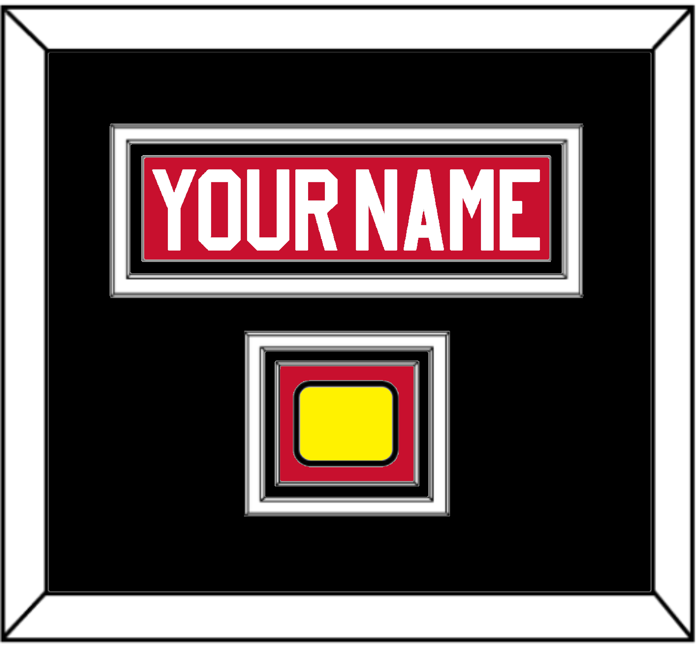 Chicago Nameplate & Logo Jersey Patch - Road Red (1977-1996) - Premier Tier 3