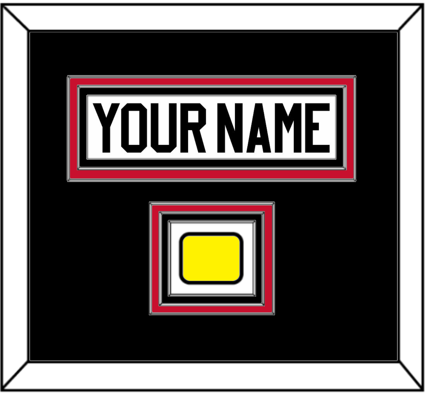 Chicago Nameplate & Logo Jersey Patch - Home White (1977-1996) - Premier Tier 3