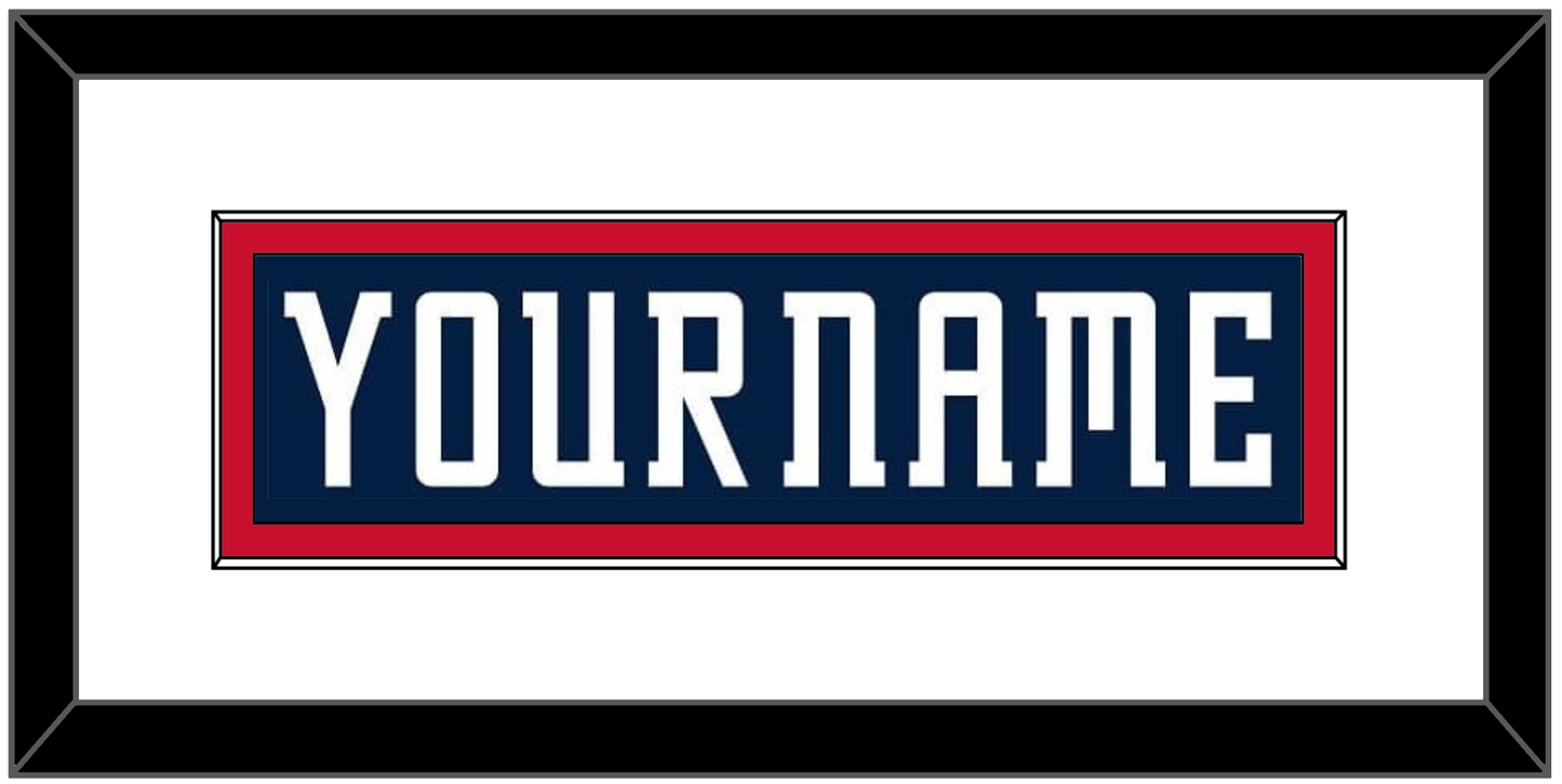 Columbus Nameplate - Road/Home Navy Blue (2001-2007) - Essential Tier 1