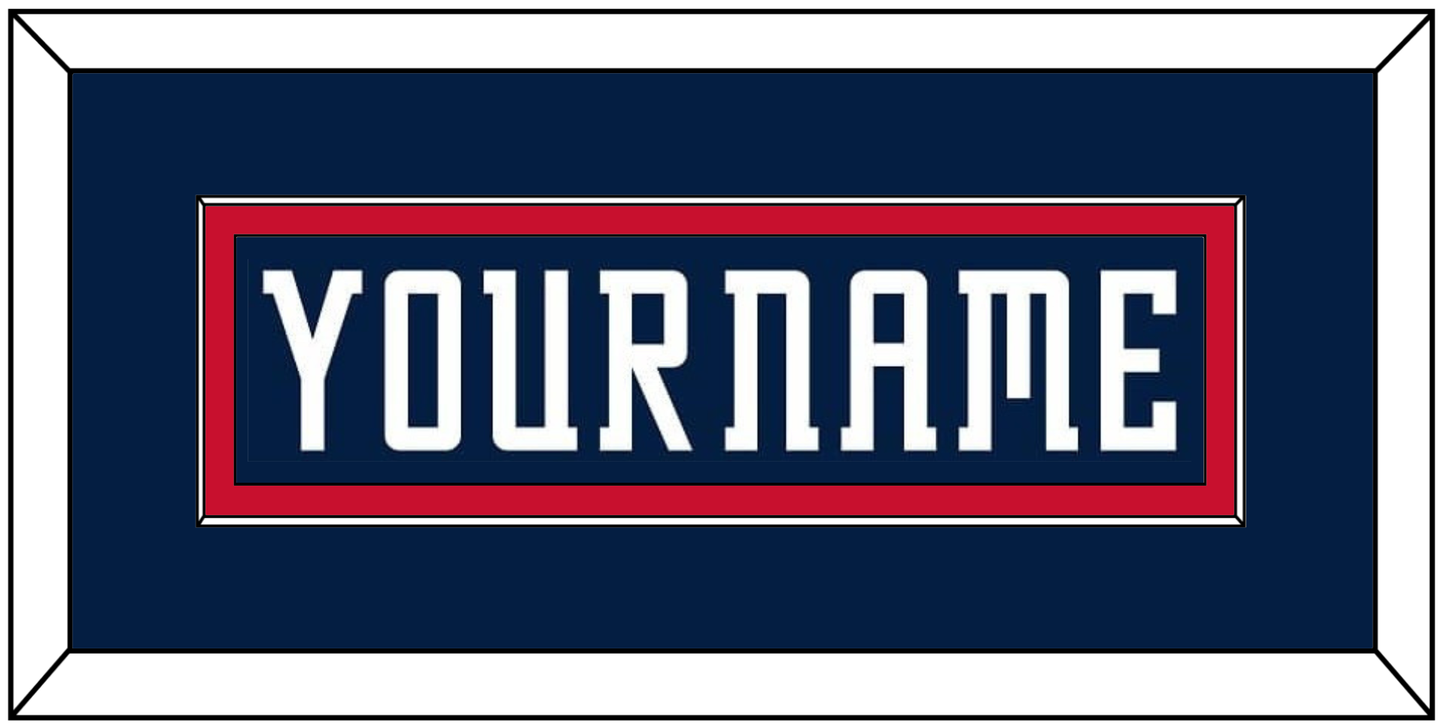Columbus Nameplate - Road/Home Navy Blue (2001-2007) - Essential Tier 2