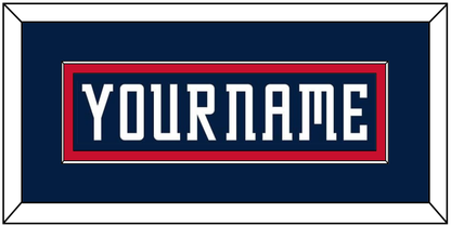 Columbus Nameplate - Road/Home Navy Blue (2001-2007) - Essential Tier 2