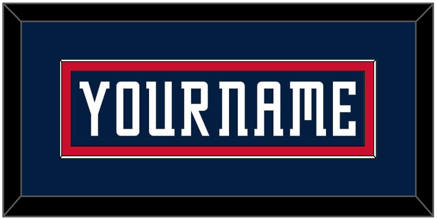 Columbus Nameplate - Road/Home Navy Blue (2001-2007) - Essential Tier 2