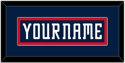Columbus Nameplate - Road/Home Navy Blue (2001-2007) - Essential Tier 2