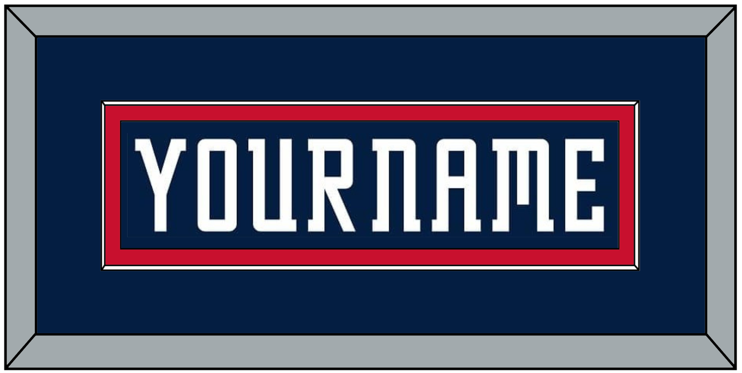 Columbus Nameplate - Road/Home Navy Blue (2001-2007) - Essential Tier 2