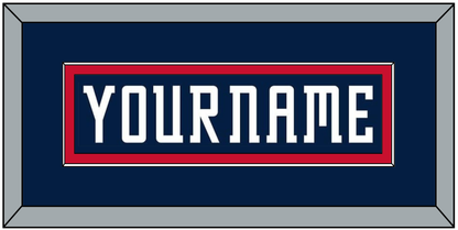 Columbus Nameplate - Road/Home Navy Blue (2001-2007) - Essential Tier 2