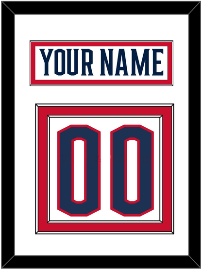 Columbus Nameplate & Number (Back) - Road White - Signature Tier 2