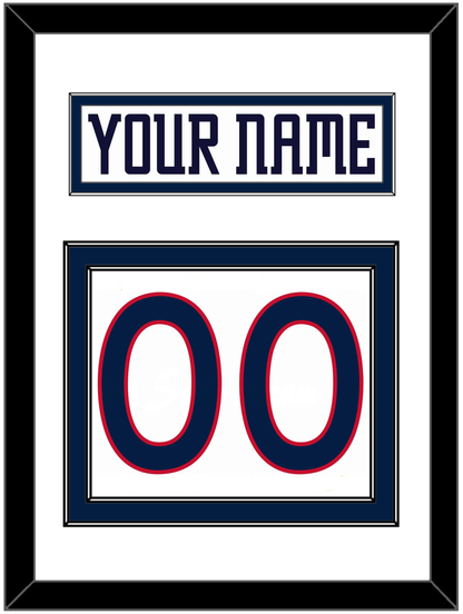 Columbus Nameplate & Number (Back) - Home White (2000-2001) - Signature Tier 1
