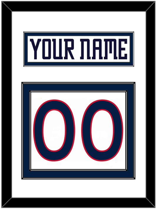 Columbus Nameplate & Number (Back) - Home White (2000-2001) - Signature Tier 1