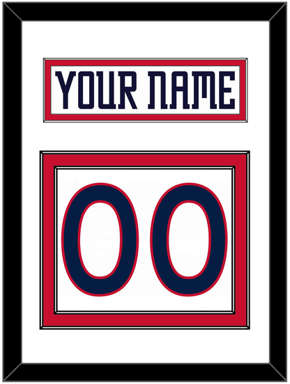 Columbus Nameplate & Number (Back) - Home White (2000-2001) - Signature Tier 2