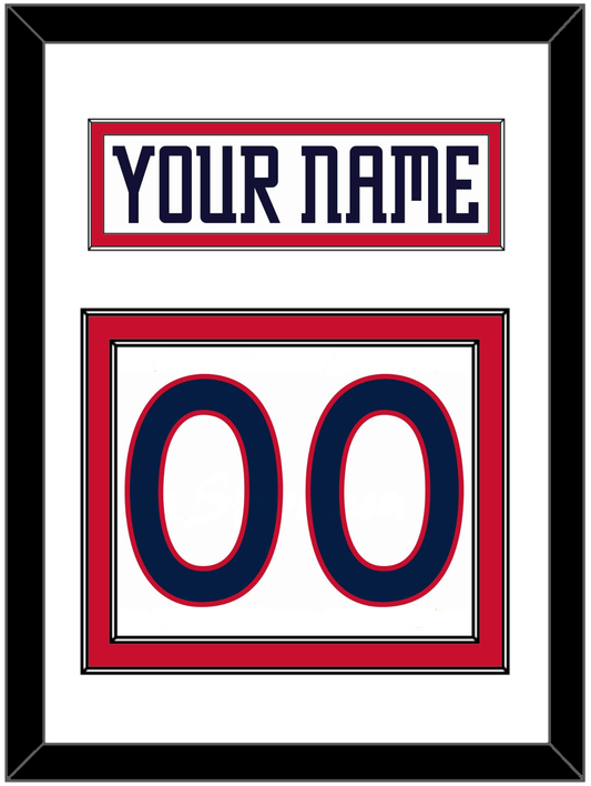 Columbus Nameplate & Number (Back) - Home White (2000-2001) - Signature Tier 2