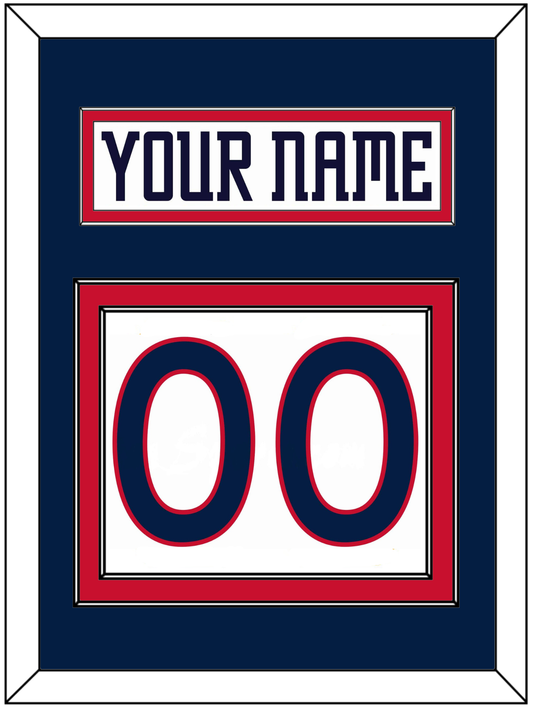Columbus Nameplate & Number (Back) - Home White (2000-2001) - Signature Tier 3