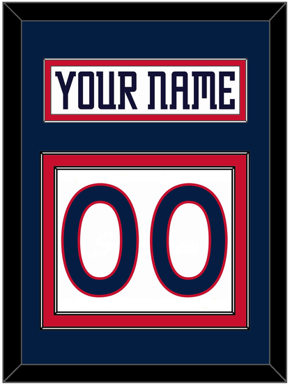 Columbus Nameplate & Number (Back) - Home White (2000-2001) - Signature Tier 3