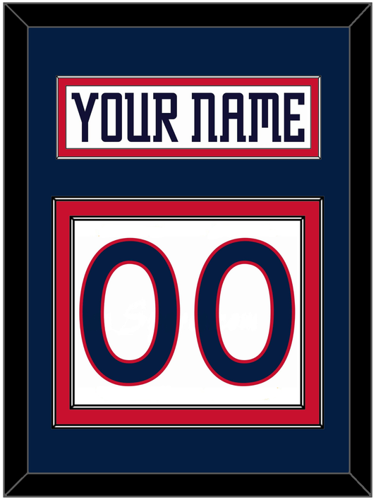 Columbus Nameplate & Number (Back) - Home White (2000-2001) - Signature Tier 3