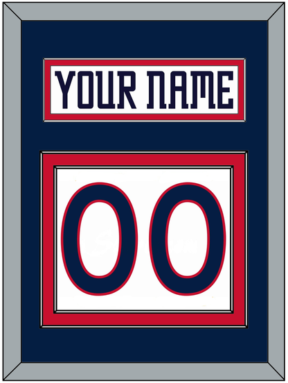 Columbus Nameplate & Number (Back) - Home White (2000-2001) - Signature Tier 3