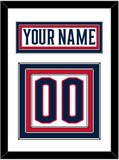Columbus Nameplate & Number (Back) - Road White - Triple Mat 1