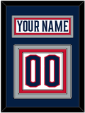 Columbus Nameplate & Number (Back) - Road White - Triple Mat 2
