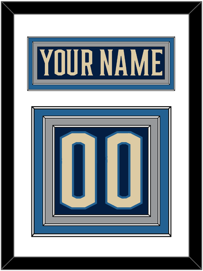 Columbus Nameplate & Number (Back) - Alternate Navy Blue - Premier Tier 1