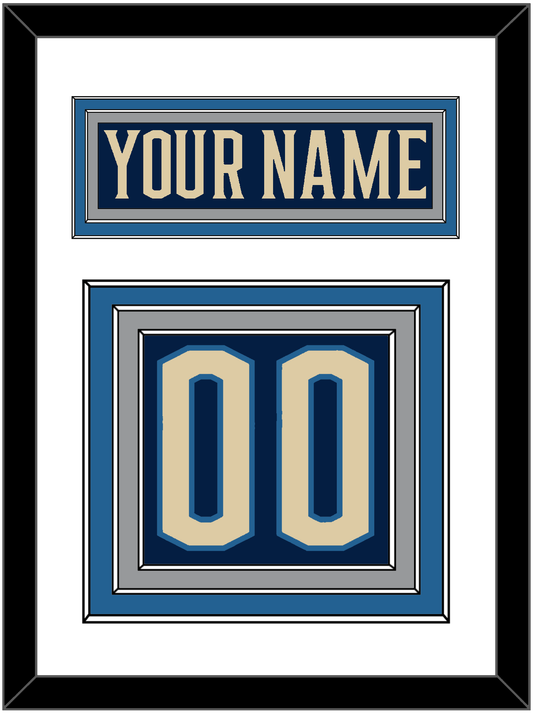 Columbus Nameplate & Number (Back) - Alternate Navy Blue - Premier Tier 1