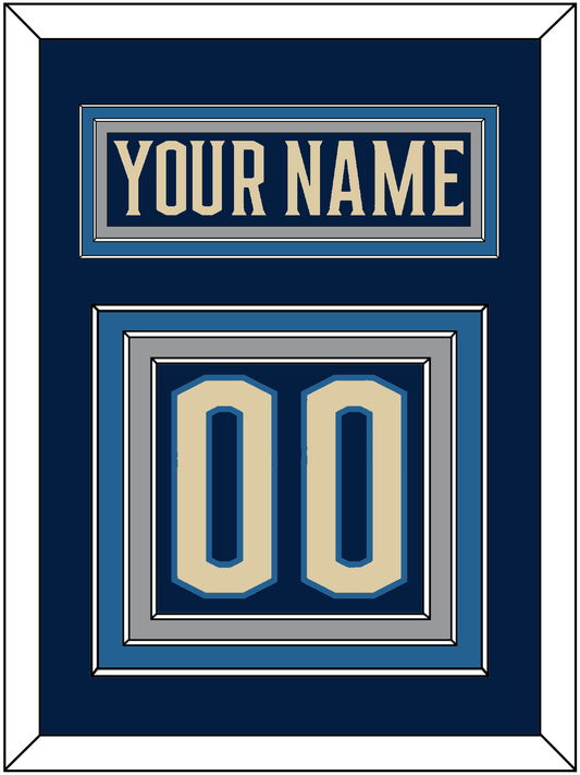 Columbus Nameplate & Number (Back) - Alternate Navy Blue - Premier Tier 2