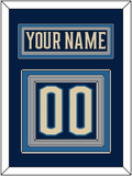 Columbus Nameplate & Number (Back) - Alternate Navy Blue - Triple Mat 2