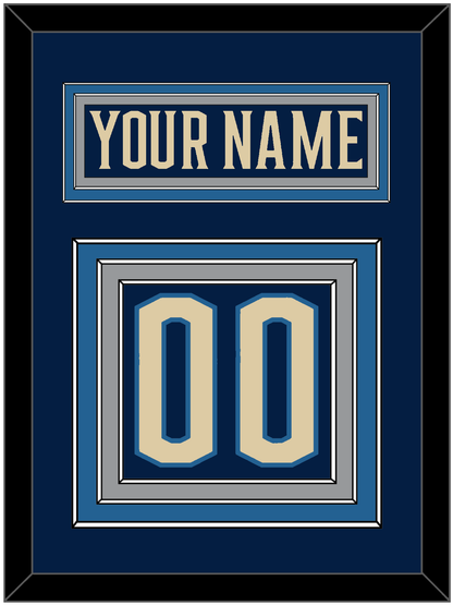 Columbus Nameplate & Number (Back) - Alternate Navy Blue - Premier Tier 2