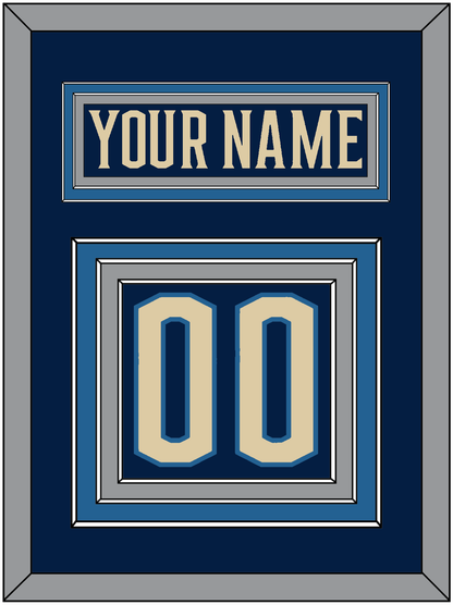 Columbus Nameplate & Number (Back) - Alternate Navy Blue - Premier Tier 2